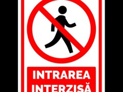 Semn pentru intrarea interzisa